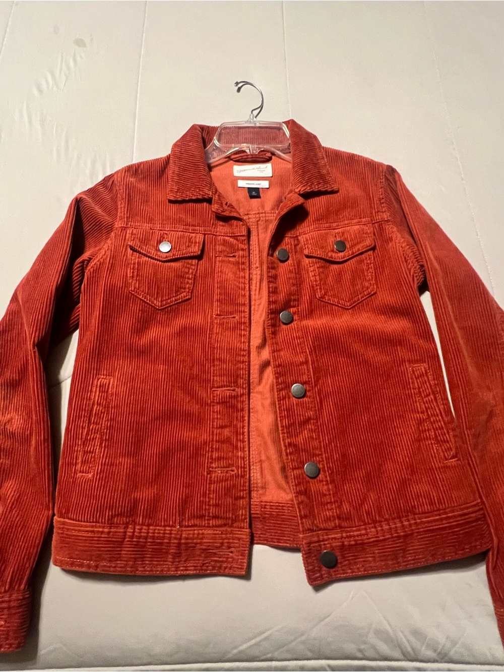Universal Thread Rust Orange Corduroy Trucker Jacket - Picture 2 of 5
